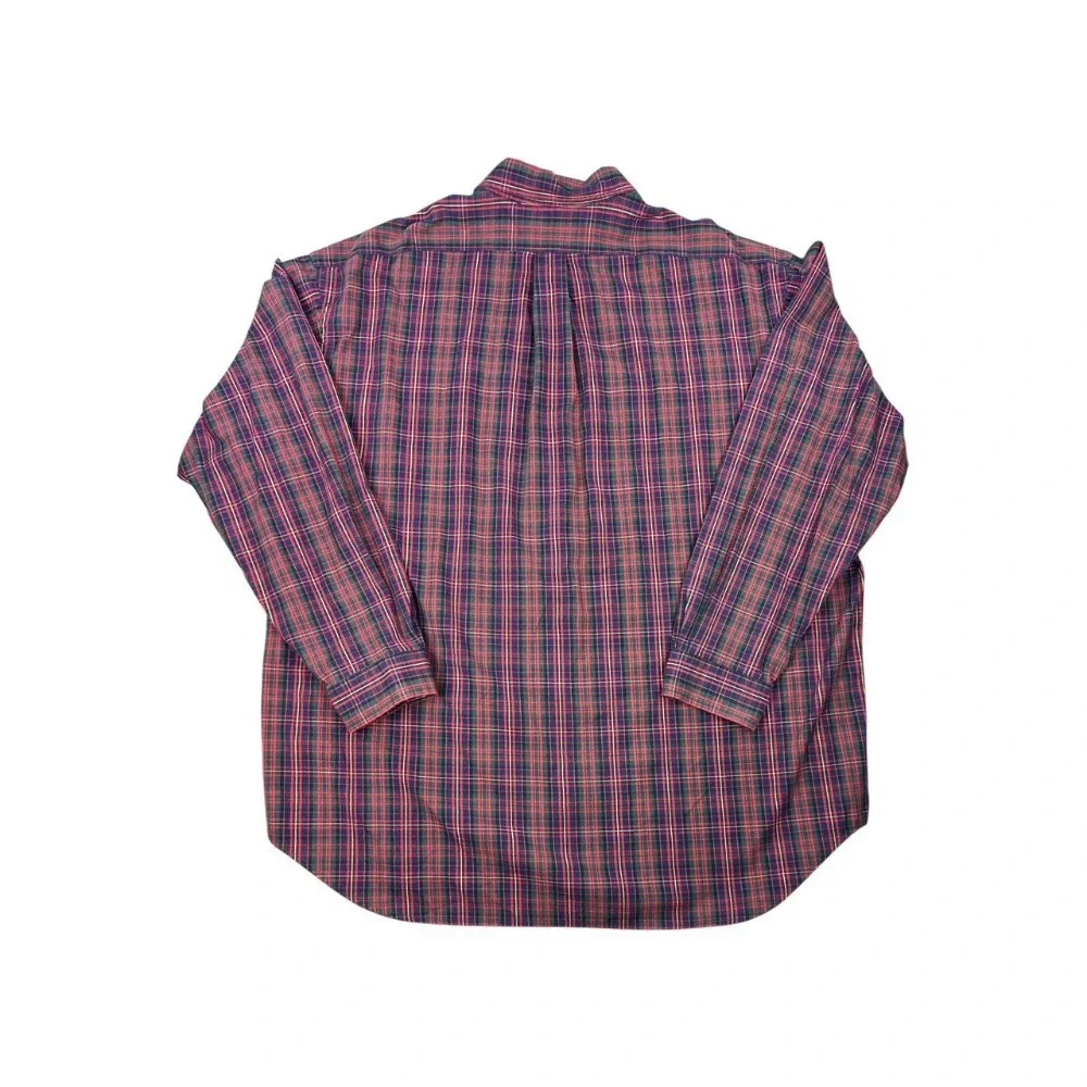 Vintage Polo Ralph Lauren Big Shirt Tartan Plaid Button Down XXL BIG SHIRT